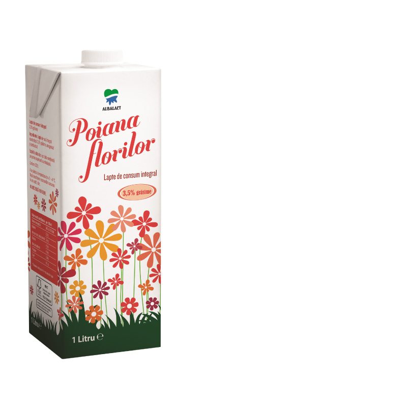 Poiana Florilor pasteurized whole milk