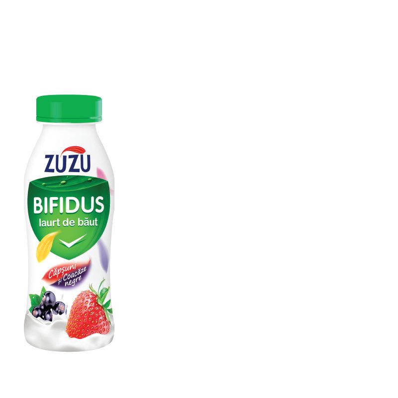 Zuzu Bifidus drinking yoghurt with strawberry and blackcurrant