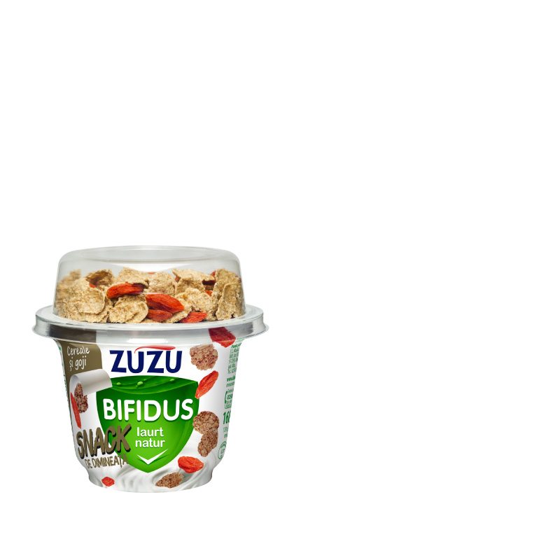 Zuzu Bifidus natural yogurt & cereals with goji berries